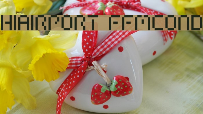 HIAIRPORT FFMCOND Font examples