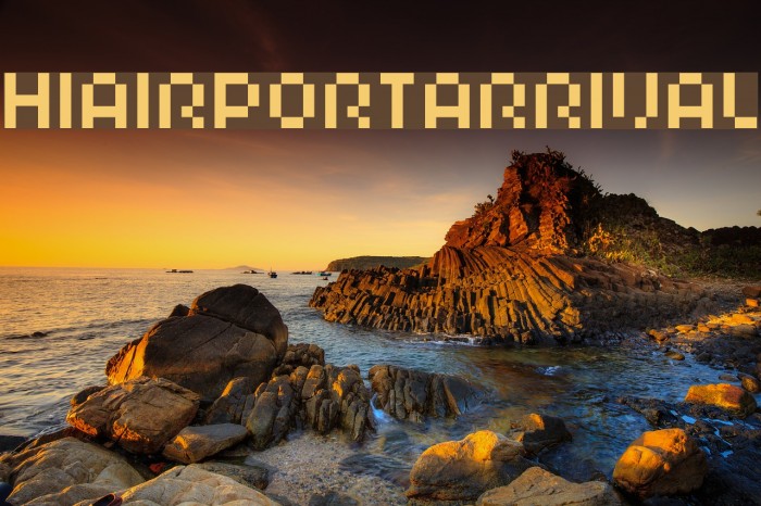 HIAIRPORTARRIVAL Font examples