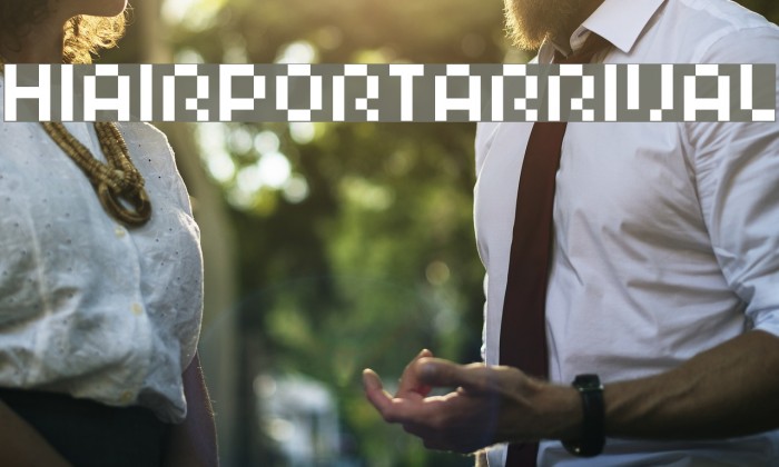HIAIRPORTARRIVAL Font examples