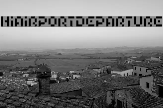 HIAIRPORTDEPARTURE Font examples