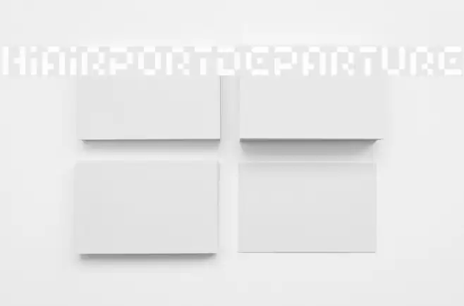 HIAIRPORTDEPARTURE Font examples