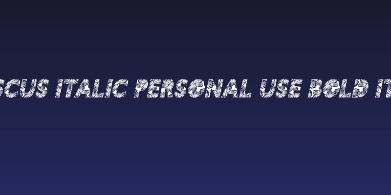 HIBISCUS ITALIC PERSONAL USE Bold Italic Social Header