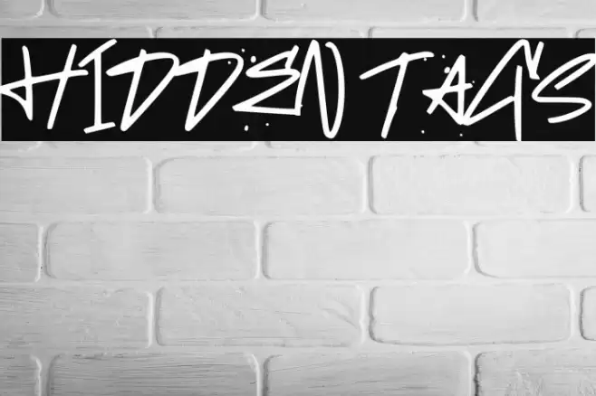 HIDDEN TAGS Fonte examples