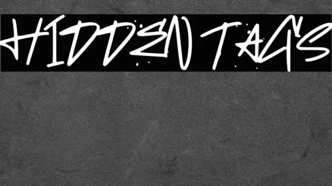 HIDDEN TAGS Fonte examples