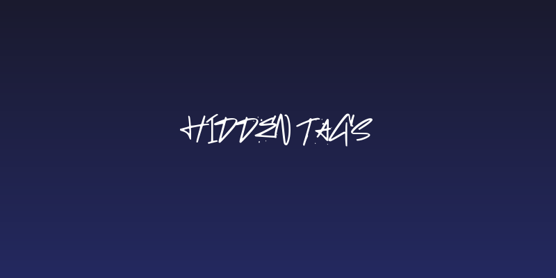 HIDDEN TAGS Social Header