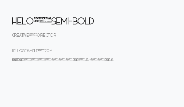 HIELO Semi-bold Business Card