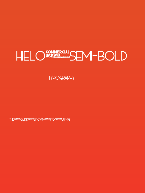 HIELO Semi-bold Poster