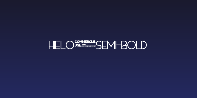 HIELO Semi-bold Social Header