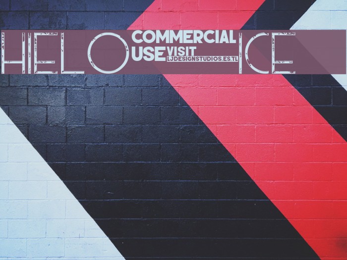 HIELO ice Font examples