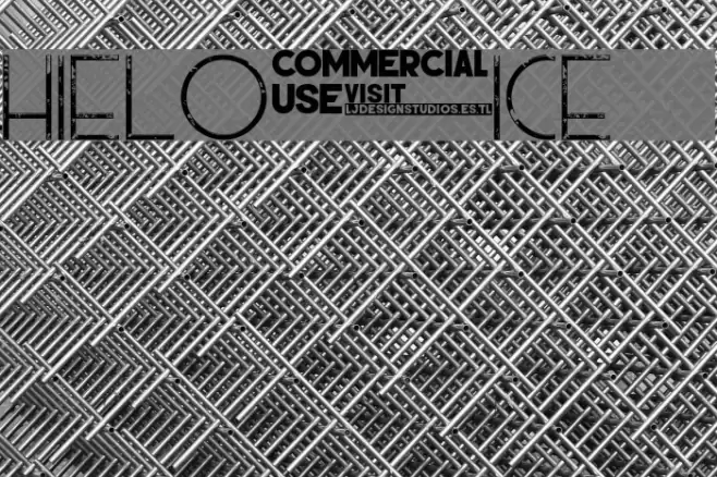 HIELO ice Font examples