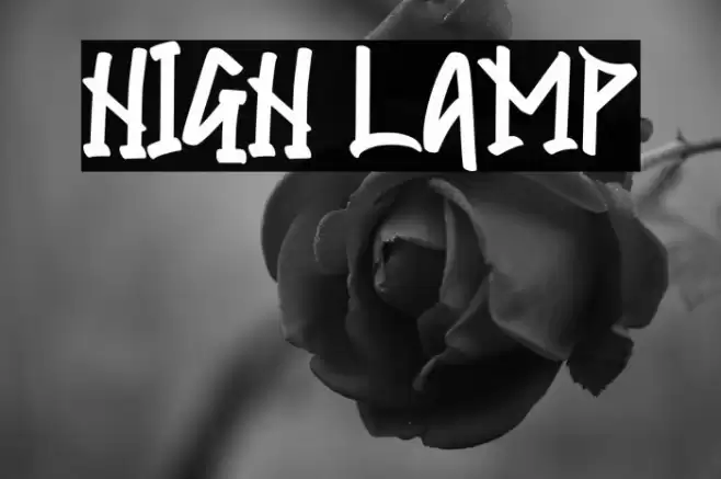 HIGH LAMP Font examples