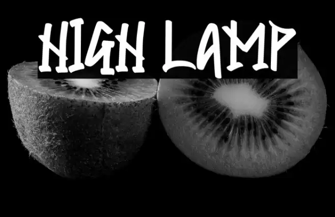 HIGH LAMP Font examples