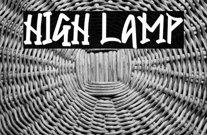 HIGH LAMP Font examples