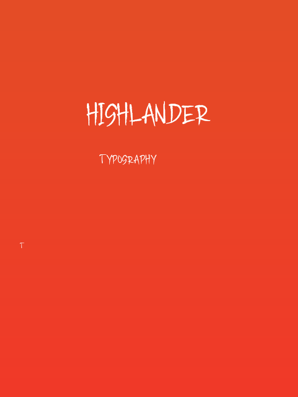 HIGHLANDER Poster