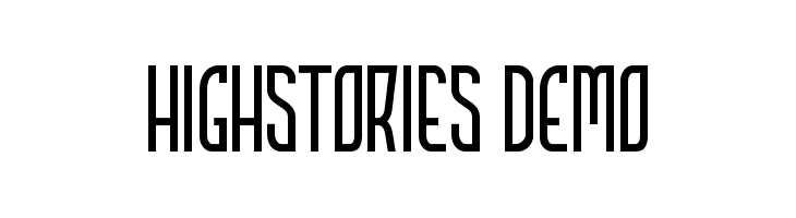 HIGHSTORIES Demo  Frei Schriftart Herunterladen