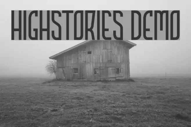 HIGHSTORIES Demo Font examples
