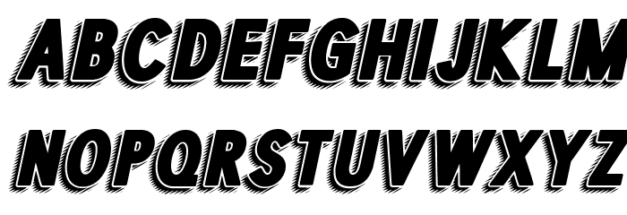 HIGHUP ITALIC PERSONAL USE Bold Italic Font LOWERCASE