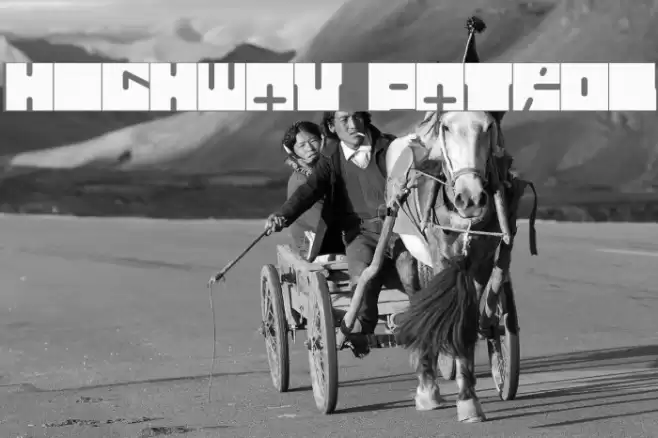 HIGHWAY PATROL Font examples