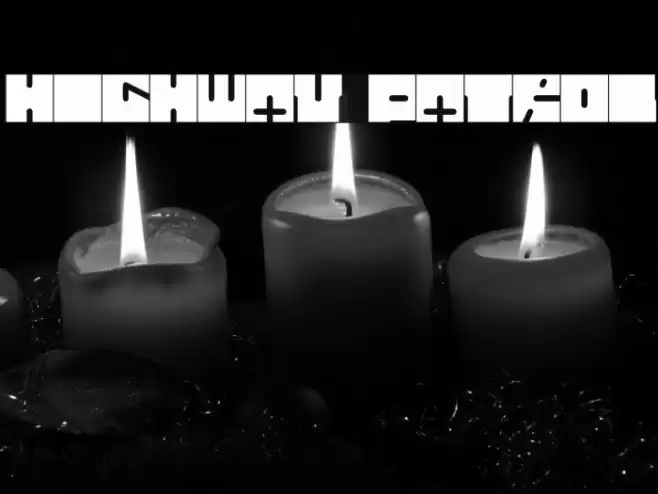 HIGHWAY PATROL Font examples