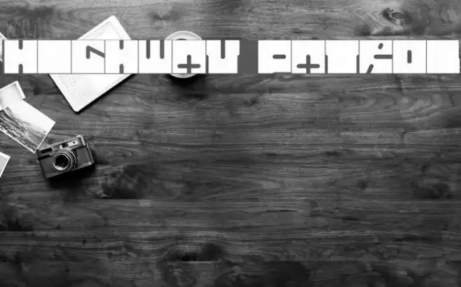 HIGHWAY PATROL Font examples