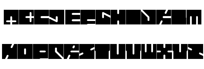 HIGHWAY PATROL Schriftart Kleinbuchstaben