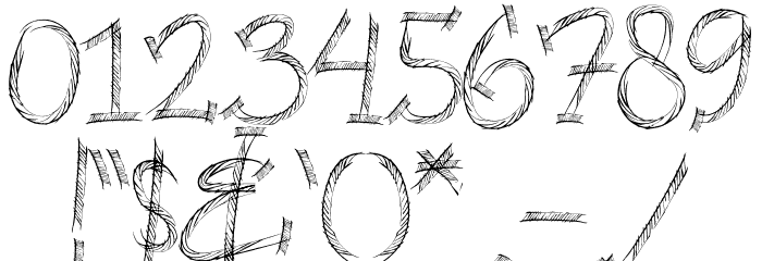 HIGHWAY SHREDDED Font OTHER CHARS