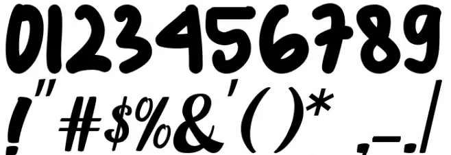 HIJABMU Font Alte caractere