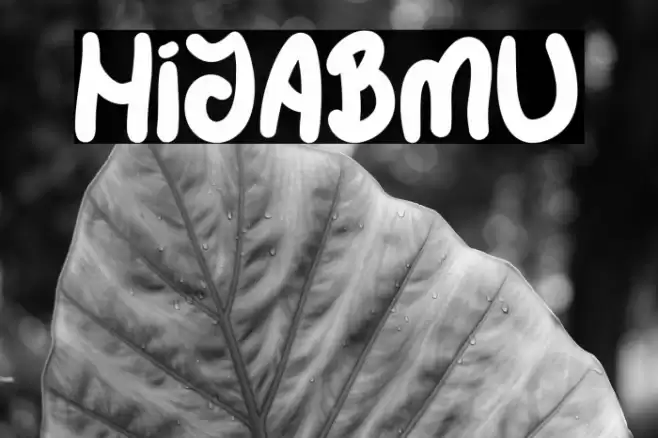 HIJABMU Font examples