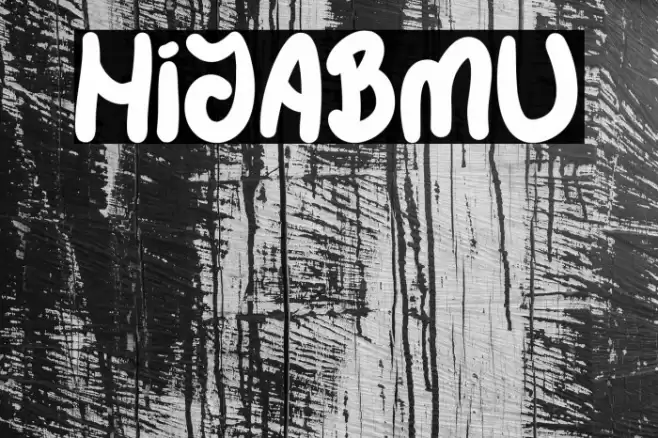 HIJABMU Font examples