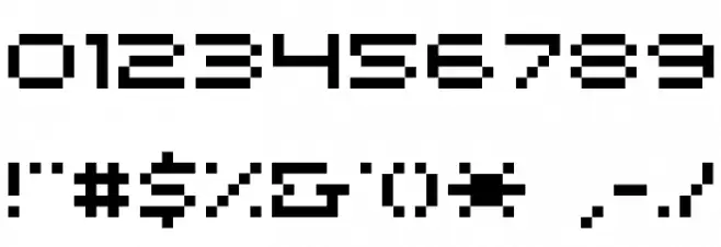 HILOGINREG フォント その他の文字