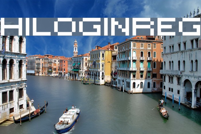 HILOGINREG Font examples