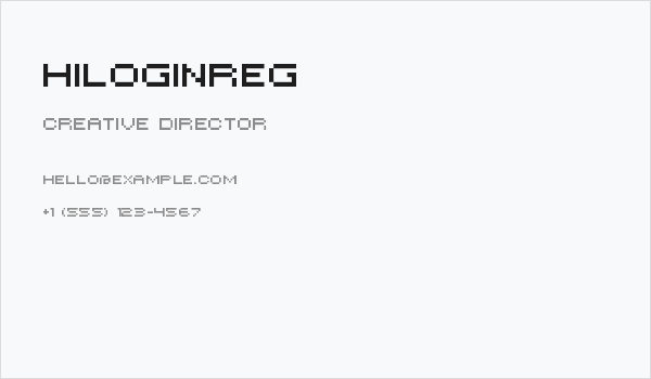 HILOGINREG Business Card