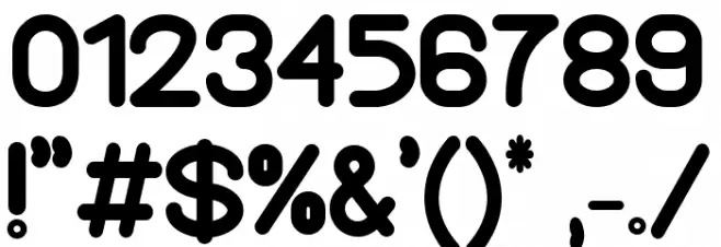 HIMENZ Bold Font OTHER CHARS