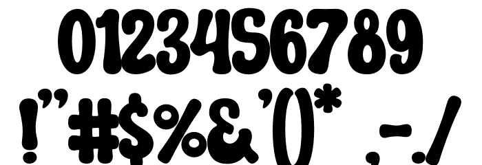 HIPPIE GROOVY Font OTHER CHARS