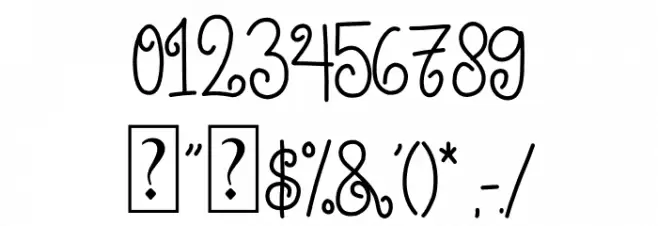 HIPPIE NIRVANA DEMO Font OTHER CHARS