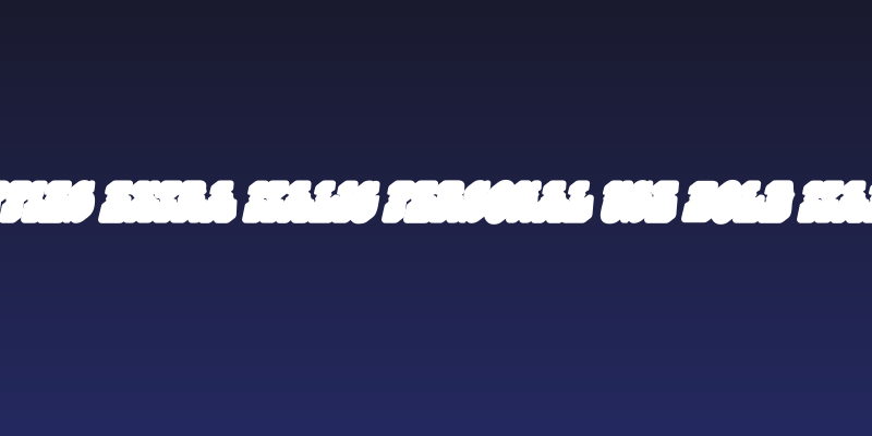 HIPPIES EXTRA ITALIC PERSONAL USE Bold Italic Social Header