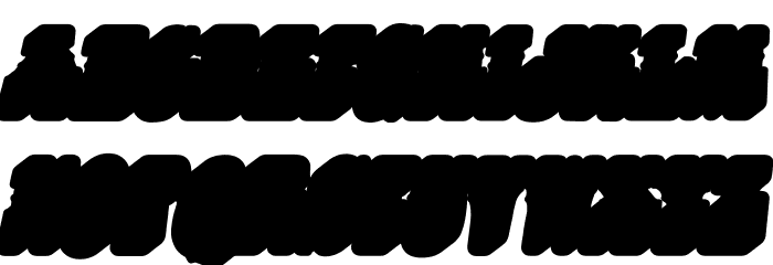 HIPPIES EXTRA ITALIC PERSONAL USE Bold Italic Font LOWERCASE