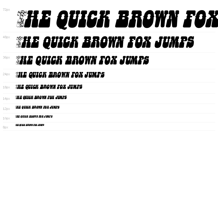 HIPPIES FLOWERS ITALIC PERSONAL USE Bold Italic Waterfall