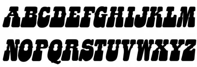 HIPPIES FLOWERS ITALIC PERSONAL USE Bold Italic フォント 小文字