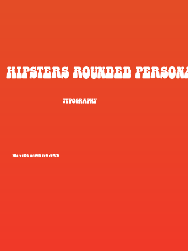 HIPSTERS ROUNDED PERSONAL USE Poster