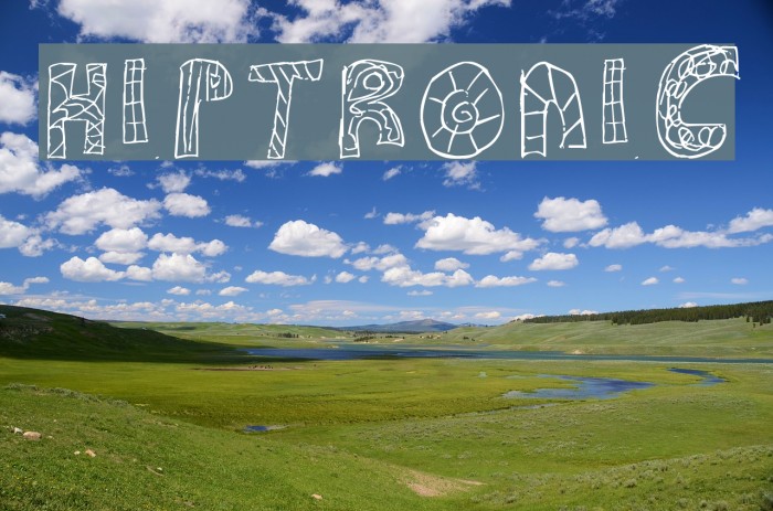 HIPTRONIC Font examples