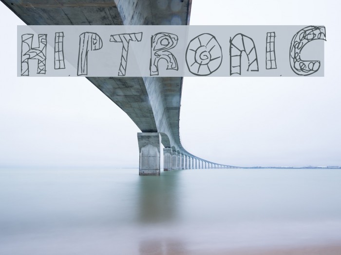 HIPTRONIC Font examples
