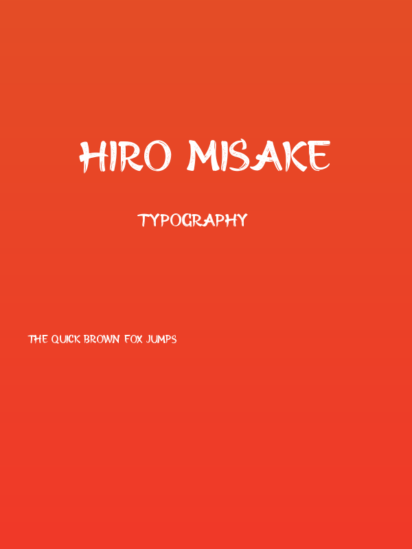 HIRO MISAKE Poster