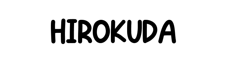 HIROKUDA フォント
