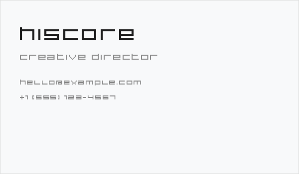 HISCORE Business Card