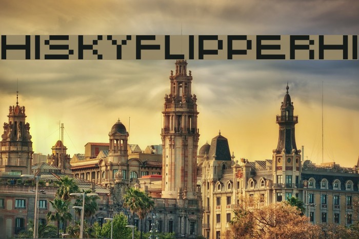 HISKYFLIPPERHI Font examples