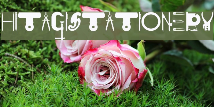 HITAGISTATIONERY Font examples