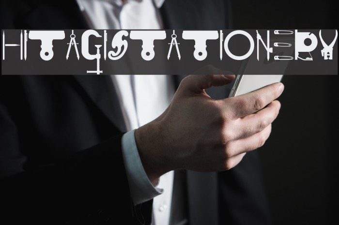HITAGISTATIONERY Font examples