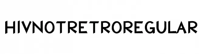 HIVNotRetro Regular  Скачать бесплатные шрифты