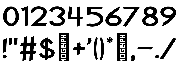 HIVNotRetro Regular Font OTHER CHARS